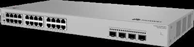 Huawei 98012516 HUAWEI eKit S220S Series S220S-24P4J. Tipo de interruptor: Gestionado, Capa del interruptor: L2. Puertos tipo básico de conmutación RJ-45 Ethernet: Gigabit Ethernet (10/100/1000), Cantidad de puertos básicos de conmutación RJ-45 Ethernet: 24. Tabla de direcciones MAC: 16000 entradas, Capacidad de conmutación: 68 Gbit/s. Estándares de red: IEEE 802.1D, IEEE 802.1s, IEEE 802.1w. Conector eléctrico: Conector de alimentación AC-in. Energía sobre Ethernet (PoE). Montaje en rack, Factor de forma: 1U