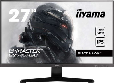 Iiyama G2745HSU-B2 iiyama G-MASTER G2745HSU-B2. Diagonal de la pantalla: 68,6 cm (27), Resolución de la pantalla: 1920 x 1080 Pixeles, Tipo HD: Full HD, Tecnología de visualización: LED, Superficie de la pantalla: Mate, Tiempo de respuesta: 1 ms, Relación de aspecto nativa: 16:9, Ángulo de visión, horizontal: 178°, Ángulo de visión, vertical: 178°. Altavoces incorporados. Conector USB incorporado, Versión de conector USB: 2.0. montaje VESA. Color del producto: Negro