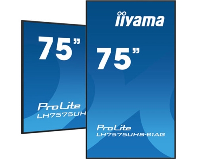 Iiyama LH7575UHS-B1AG Pantalla profesional 75 4K UHD para señalización digital 24/7 (horizontal y vertical) con sistema operativo Android, Fail Over y ranura Intel® SDM.Elija alto rendimiento y fiabilidad sin interrupciones con la solución de señalización digital todo-en-uno ideal para entornos de misión crítica. El LH7575UHS de iiyama puede funcionar en orientación horizontal o vertical en entornos continuos las 24 horas del día, los 7 días de la semana sin ninguna interrupción. Su versatilidad puede adaptarse a las necesidades de visualización de su sector. El sistema operativo Android 11 integrado le permite personalizar fácilmente la pantalla según sus necesidades e instalar aplicaciones directamente en ella. El iiSignage² (sistema de gestión de contenidos) integrado le ofrece un control total de sus mensajes y publicidad de forma remota y segura. La ranura SDM ofrece la opción de PC integrado para una flexibilidad, seguridad y control totales, mientras que la función FailOver garantiza que su contenido se muestre siempre de forma activa a través de las entradas que elija. El módulo WiFi integrado (y extraíble) significa que esta serie está preparada para la distribución remota de contenidos a través de su red. Con la aplicación EShare, podrás idear sin esfuerzo y colaborar de forma eficaz en tu empresa o centro de enseñanza. Empezar a compartir de forma inalámbrica es más fácil que nunca.