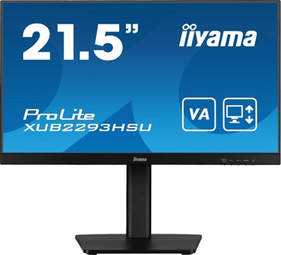 Iiyama XUB2293HSU-B7 Monitor IPS de 21.5’’ sin bordes de 3 lados y con concentrador USB, frecuencia de actualización de 100Hz y con soporte ajustable en alturaCon su elegante diseño sin bordes en tres lados, el ProLite XUB2293HSU es perfecto para configuraciones multimonitor. El matriz en tecnología IPS ofrece una reproducción de color precisa y uniforme con amplios ángulos de visión. Los altos valores de contraste y brillo significan que el monitor ofrezca un rendimiento excelente para el diseño fotográfico y web. Equipado con altavoces, toma de auriculares, concentrador USB de 2 puertos, conexiones HDMI y DisplayPort, una función de reducción de luz azul para reducir la fatiga ocular y un soporte ergonómico ajustable en altura de 150mm para una comodidad óptima del usuario, hacen de este monitor de 21.5 una excelente opción tanto para la configuración multimonitor como para aplicaciones de oficina.
