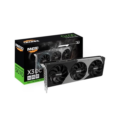Inno3d N50703-12D7X-195064L TARJETA GRÃFICA INNO3D RTX 5070 X3 OC 12GB 3FAN 3XDP 1XHDMI GDDR7 DLSS4
