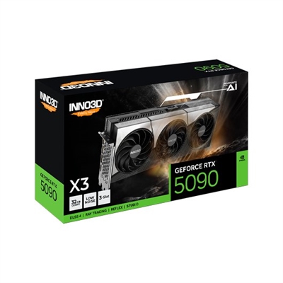 Inno3d N50903-32D7X-17593928 TARJETA GRÃFICA INNO3D RTX 5090 X3 OC 32GB 3XDP 1XHDMI 3FAN GDDR7