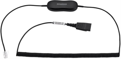 Jabra 88011-102 Jabra GN1218 AC Attenuation - Cable para auriculares - Desconexión rápida enchufe - 2 m - para Cisco IP Phone 78XX, 88XX, BIZ 1500, 2300, 2400