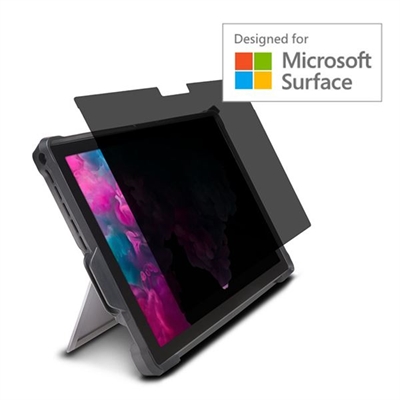 Kensington K64489WW Kensington FP123 Privacy Screen for Surface Pro & Surface Pro 4 - Filtro de privacidad para portátil - 2 sentidos - extraíble - adhesivo - 12 - humo - para Microsoft Surface Pro (Mediados de 2017), Pro 4, Pro 6, Pro 7