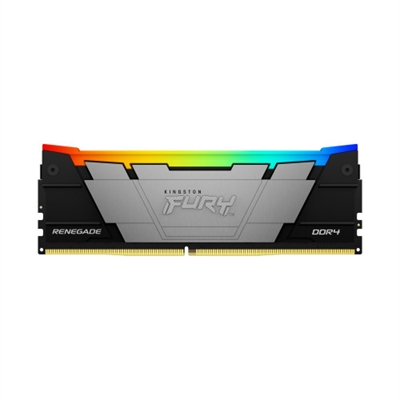 Kingston KF440C19RB2A/8 La Kingston FURY™ Renegade DDR4 RGB es la actualización ideal para el superusuario que desea el más elevado rendimiento y un toque de elegancia en su sistema basado en AMD o Intel. Los 10 LED crean efectos luminosos RGB dinámicos con la patentada Infrared Sync Technology™ de Kingston FURY, que posibilitan patrones suaves y coordinados. Tanto si está trabajando como jugando, agilice la velocidad de cuadro, mejore sus flujos de trabajo y edite sus juegos en un santiamén gracias a velocidades de hasta 4600 MT/s y las rápidas latencias. El estético disipador térmico en dos tonos de negro, combinado con la PCB negra, alegra la vista y mantiene refrigerado el sistema.Se presenta en módulos individuales de 8GB a -32GB de capacidad, y en kits de 2, 4 y 8 unidades con capacidades de 16 GB a 256 GB. Kingston FURY Renegade DDR4 RGB es una memoria Preparada para AMD Ryzen, Intel® XMP Certified y XMP Ready.RGB de atractivo diseñoPonga carácter a su estación de trabajo con los maravillosos efectos luminosos RGBKingston FURY™ Infrared Sync Technology™ patentadaLos efectos luminosos RGB se mantienen sincronizados gracias a la patentada Tecnología de sincronización infrarroja de Kingston.Potente disipador térmico de aluminio con atractivos efectos RGBEl elegante disipador térmico en aluminio negro y la PCB negra a juego resaltan los asombrosos efectos RGB y permiten que su plataforma funcione perfectamente con una estética atractiva.Perfiles Intel XMP Certified o preparadosEs la tecnología XMP Extreme Memory Profile de Intel la que posibilita sobreacelerar fácilmente. Sencillamente, seleccione alguno de los perfiles preconfigurados integrados en el BIOS para aprovechar las ventajas de la sobreaceleración (overclocking).Preparado para AMD Ryzen™Obtenga memoria preparada para Ryzen que se integrará perfectamente con su sistema basado en AMD.