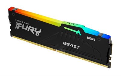 Kingston KF560C30BBEA-8 MEMORIA KINGSTON 8GB 6000MT/S DDR5 CL30 FURY BEAST RGB EXPO - KF560C30BBEA-8