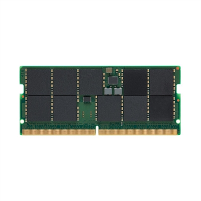 Kingston KSM56T46BS8KM-16HA Kingston Technology KSM56T46BS8KM-16HA. Componente para: Servidor, Memoria interna: 16 GB, Diseño de memoria (módulos x tamaño): 1 x 16 GB, Tipo de memoria interna: DDR5, Velocidad de memoria del reloj: 5600 MHz, Forma de factor de memoria: 262-pin SO-DIMM, Latencia CAS: 46, ECC, Color del producto: Negro, Verde