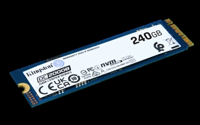 Kingston SEDC2000BM8/240G Kingston Data Center DC2000B - SSD - Enterprise - 240 GB - interno - M.2 2280 - PCIe 4.0 x4 (NVMe)