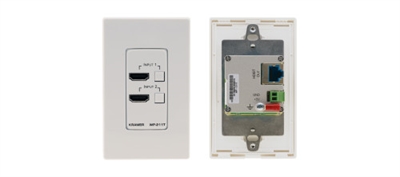 Kramer 20-804971195 Kramer Electronics WP-211T. Color del producto: Blanco, Material: Aluminio, Diseño de producto: Convencional. Ancho: 69,8 mm, Altura: 31 mm, Grosor: 11,4 cm. Cantidad por paquete: 1 pieza(s), Ancho del paquete: 232 mm, Profundidad del paquete: 136 mm