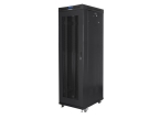Lanberg FF01-6042-23BL Lanberg FF01-6042-23BL. Tipo: Rack o bastidor independiente, Capacidad del rack: 42U, Capacidad máxima de peso: 1200 kg, Rieles de rack, Código IP (International Protection): IP20. Peso: 106 kg. Color del producto: Negro