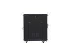 Lanberg FF01-6815-23B Lanberg FF01-6815-23B. Tipo: Rack o bastidor independiente, Capacidad del rack: 19U, Capacidad máxima de peso: 800 kg, Código IP (International Protection): IP20, Instalación requerida, Rueda de reenvio. Peso: 50 kg. Color del producto: Negro