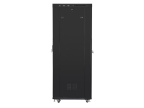 Lanberg FF01-8027-23BL Lanberg FF01-8027-23BL. Tipo: Rack o bastidor independiente, Capacidad del rack: 27U, Capacidad máxima de peso: 1200 kg, Rieles de rack, Código IP (International Protection): IP20. Peso: 96 kg. Color del producto: Negro