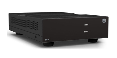 Ld-Systems LDDIO04 Interfaz Dante de cuatro salidas.Conecta Dante a un equipo de audio de nivel de línea. Bloques de terminales para todas las conexiones analógicas.