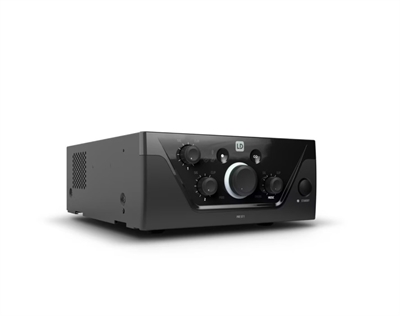 Ld-Systems LDPREST1 Entrada de línea para señal de emergencia con cierre de contacto prioritario.2 Entradas de micrófono/línea con conmutación micrófono/línea y alimentación phantom de 24 V conmutable. Cierre de contacto prioritario y función de timbre conmutable para canales de micrófono/línea. 3 fuentes de música estéreo: 2 entradas de línea con tomas RCA e interfaz Bluetooth 4.0. Control de ganancia e indicador LED de clip en las entradas de emergencia y de micrófono/línea.Salida de línea estéreo equilibrada con conector de bloque de terminales e interruptor mono/estéreo. Controles de tono de agudos y graves independientes en el panel posterior. 4 ajustes de prioridad para opciones de integración versátiles.Modo de espera automático conmutable para ahorrar energía.Interfaz de control del panel frontal de fácil uso y diseño claro del panel posterior.