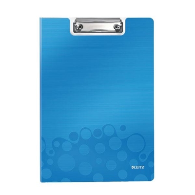 Leitz 41990136 Portapapeles Formato A4 Con Cubiertas De Color Azul. Dispone De Una Pinza Miniclip De Gran Presion En La Parte Superior.
