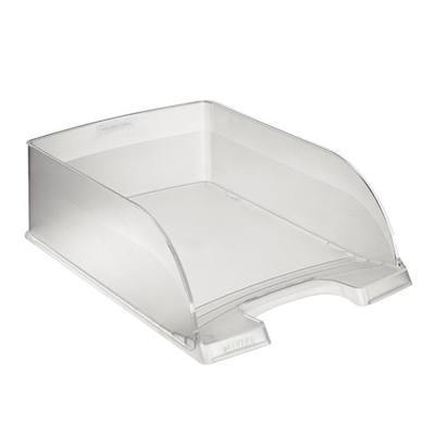 Leitz 52330003 Bandeja De Acceso Vertical Fabricada En Poliestileno. Gran Estabilidad. Apilable. Dimensiones: 255 X 357 X 103 Mm. Translucido.