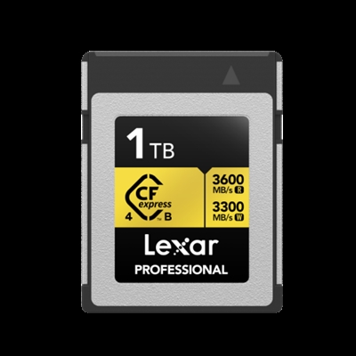 Lexar LCXEXP4001T-RNENG Lexar LCXEXP4001T- RNENG. Capacidad: 1 TB, Tipo de tarjeta flash: CFexpress tipo B, Velocidad de lectura: 3600 MB/s, Velocidad de escritura: 3300 MB/s. Funciones de protección: Protección contra caídas, Resistente al polvo, Resistente a golpes, Resistente a las vibraciones, Color del producto: Multicolor