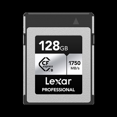 Lexar LCXEXSL128G-RNENG Lexar LCXEXSL128G-RNENG. Capacidad: 128 GB, Tipo de tarjeta flash: CFexpress tipo B, Velocidad de lectura: 1750 MB/s, Velocidad de escritura: 1300 MB/s. Color del producto: Plata