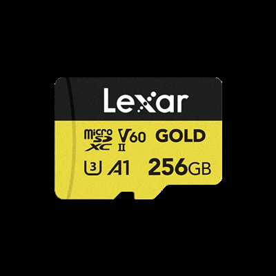 Lexar LMSGOLD256G-BNNNG Lexar Professional GOLD. Capacidad: 256 GB, Tipo de tarjeta flash: MicroSDXC, Tipo de memoria interna: UHS-II, Velocidad de lectura: 280 MB/s, Velocidad de escritura: 180 MB/s, Clase de velocidad UHS: Class 3 (U3), Clase de velocidad de vídeo: V60. Color del producto: Negro, Amarillo