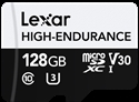 Lexar LMSHGED128G-BCNNG - Lexar High-Endurance. Capacidad: 128 GB, Tipo de tarjeta flash: MicroSDXC, Clase de memori