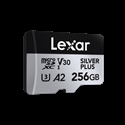 Lexar LMSSIPL256G-BNANG - Lexar Professional SILVER PLUS. Capacidad: 256 GB, Tipo de tarjeta flash: MicroSDXC, Clase