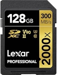 Lexar LSD2000128G-BNNNG - Lexar 2000x. Capacidad: 128 GB, Tipo de tarjeta flash: SDHC, Clase de memoria flash: Clase