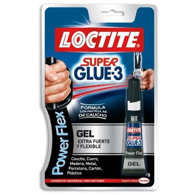 Loctite 2640067 Tubo De Pegamento A Base De Cianocrilato. Formula Antigoteo Enriquecida Con Caucho Es Ideal Para Realizar Aplicaciones En Superficies Verticales Y Para Pegar Materiales Flexibles De Forma Limpia Y Precisa. Forma Uniones Fuertes En Una Gama Muy Variada De Materiales Que Pueden Ser Tanto Porosos Como No Porosos. Alto Rendimiento. Envase 3 G.