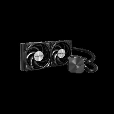 Montech HYPER FLOW SILENT 240 BLACK DISIPADOR REF LIQUIDA MONTECH HYPERFLOW S240 B 2VENT 120MM INTEL-AMD ARGB BLACK