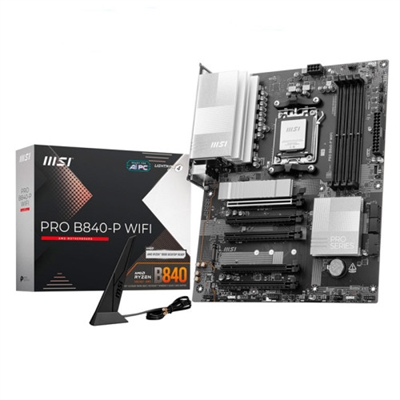 Msi 007E57-001R PLACA MSI PRO B840-P WIFI,AMD,AM5,B840,4DDR5,USB TYPE-C,WIFI,AURA,ATX