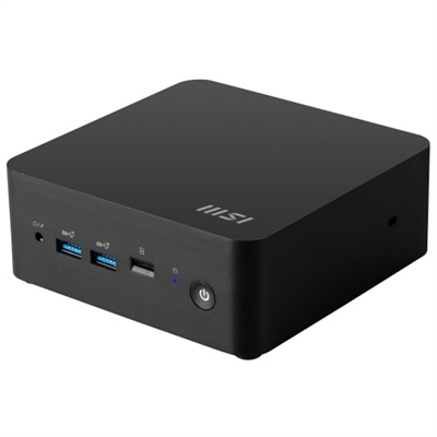 Msi 00-B0B111-034 MSI Cubi NUC 1M. Frecuencia del procesador: 1,4 GHz, Familia de procesador: Intel Core 5, Modelo del procesador: 120U. Memoria interna: 8 GB, Tipo de memoria interna: DDR5-SDRAM. Capacidad total de almacenaje: 512 GB, Unidad de almacenamiento: SSD, Tarjeta de lectura integrada. Modelo de adaptador gráfico incorporado: Intel Graphics. Sistema operativo instalado: Windows 11 Pro. Fuente de alimentación: 120 W. Tipo de chasis: Mini PC. Tipo de producto: Mini PC. Peso: 1,38 kg. Color del producto: Negro