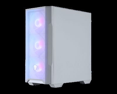 Msi 306-7G20W21-HH9 MSI MAG FORGE M100R. Factor de forma: Midi Tower, Tipo: PC, Color del producto: Transparente, Blanco. Ubicación de fuente de alimentación: Fondo. Ventiladores frontales instalados: 3x 120 mm, Diámetro de ventiladores frontales soportados: 120 mm, Ventiladores traseros instalados: 1x 120 mm. Tamaños de disco duro soportados: 2.5,3.5. Ancho: 388 mm, Profundidad: 200 mm, Altura: 423 mm