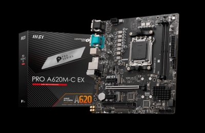 Msi 911-7E15-002 PLACA MSI PRO A620M-C EX,AMD,AM5,A620,2DDR5,128GB,VGA+DVI+HDMI+DP,GBLAN,4SATA6.0+2XM.2,4USB3.2+1USB3.2 TYPE-C,MATX.