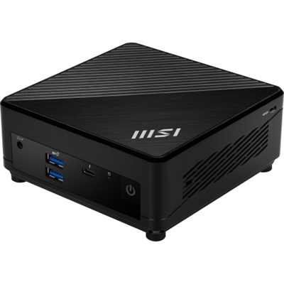 Msi 936-B0A811-405 MSI Cubi 5 12M-405BEU. Tipo de chasis: 0.66L sized PC, Tipo de producto: Mini PC barebone. Número de ranuras de memoria: 2, Memoria interna máxima: 64 GB. Tipos de unidades de almacenamiento admitidas: HDD & SSD. Ethernet LAN (RJ-45) cantidad de puertos: 2. Wi-Fi estándares: Wi-Fi 6E (802.11ax), Versión de Bluetooth: 5.3. Fuente de alimentación: 65 W