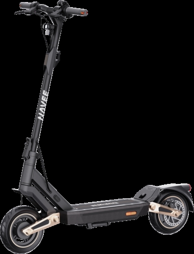 Navee SNAVST3PRO Con el patinete eléctrico Navee ST3 PRO en acabado negro todos tus viajes se convertirán en un placer. Alcanza una velocidad de 25 km/h y, gracias a su autonomía máxima de 75 km, podrás moverte sin esfuerzo y sin interrupciones durante 3 horas. Además, el velocímetro te permite ver qué tan rápido vas, para que sepas exactamente si puedes ir un poco más rápido o si tal vez necesitas reducir un poco la velocidad. La carga máxima del ST3 PRO es de 120 kilos. Finalmente, la batería se recarga completamente en 10 horas, por lo que después de una noche enchufada, está lista para funcionar al día siguiente.