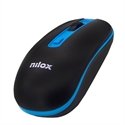 Nilox NXMOWI2003 - Raton Wireless 1000 Dpi Negro/Azul - Interfaz: Wi-Fi; Color Principal: Negro; Ergonómico: 