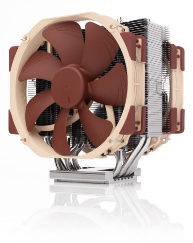 Noctua NH-U14S TR5-SP6 Noctua NH-U14S TR5-SP6. Tipo: Refrigerador de aire, Diámetro de ventilador: 14 cm, Velocidad de rotación (mín.): 300 RPM, Velocidad de rotación (máx.): 1500 RPM, flujo de aire: 140,2 m³/h, Tipo de soporte: Self-Stabilising Oil-pressure Bearing (SSO). Ancho: 150 mm, Profundidad: 111 mm, Altura: 165 mm. Color del producto: Marrón claro