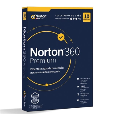 Norton 21401425 Nor360 Prem 75Gb Es 1Usr 10Dev 12Mo - 
