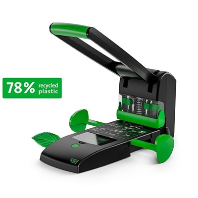 Novus 025-0651 Taladro Profesional Sostenible Fabricado Con Un 78% De Material Reciclado. Taladro Para Grandes Gruesos Y Para 2 O 4 Agujeros De 6 Mm De Diametro. Disei¿½O Ergonomico Que No Requiere Esfuerzo Al Perforar Grandes Gruesos Hasta 200 Hojas. Sistema De Regletas Y Base Mi¿½Vil. Taladros Y Matrices Intercambiables.