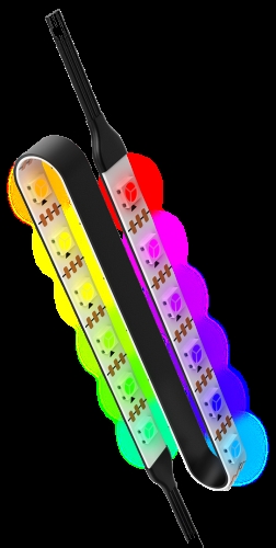 Nox NXHUMMERSARGB Stripe ARGB proporciona el efecto de iluminaciÃ³n perfecto para que tu PC luzca con la estÃ©tica gaming que deseas, pudiendo sincronizarlo con el resto de tu equipo, con posibilidades infinitas de color, dando rienda suelta a tu imaginaciÃ³n. Se instala fÃ¡cilmente gracias a su sistema magnÃ©tico integrado con reverso adhesivo, lo que permite colocar el Stripe ARGB tambiÃ©n en superficies no metÃ¡licas. Al ser una tira LED sÃºper flexible, permite una sencilla instalaciÃ³n en cualquier rincÃ³n del interior del equipo, adaptÃ¡ndose a curvas y esquinas perfectamente. AdemÃ¡s, podrÃ¡s conectar varias tiras Stripe ARGB de Nox en serie, dÃ¡ndole a todo el equipo la imagen buscada. Nox Stripe ARGB es compatible con MSI Mystic Lith Sync, Asus Aura Sync y Gigabyte RGB, de forma que, de manera simple, puedas sincronizar tu equipo, iluminando tu configuraciÃ³n al completo, ofreciendo un espectÃ¡culo de luces casi infinito, pues Nox Stripe ARGB brinda hasta cincuenta mil horas de vida Ãºtil.