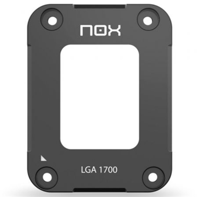 Nox NXHUMMERSHIELDINT Nox Hummer Shield es un accesorio diseñado para proteger tus componentes, logrando un ajuste perfecto de la CPU y evitando que el zócalo de tu placa base se fuerce, deforme o rompa. Además, almacena la silicona térmica, lo que genera una transmisión de calor más eficiente. Shield optimiza la presión de contacto de los disipadores de la CPU, lo que facilita el montaje de placas base y mejora su rendimiento de refrigeración.