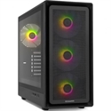 CAJA SEMITORRE/ATX NOX HUMMER AERO S/FUENTE USB3.0-TYPE C NEGRA ARGB C/VENTANA