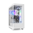 Caja Nox Hummer Ether Atx Semitorre Cristal Curvo Blanco