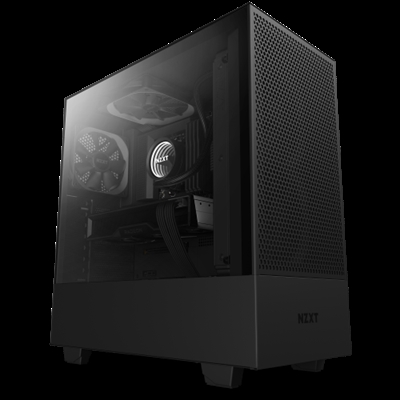 Nzxt CC-H52FB-01 NZXT H510 Flow. Factor de forma: Midi Tower, Tipo: PC, Color del producto: Negro. Ventiladores frontales instalados: 1x 120 mm, Diámetro de ventiladores frontales soportados: 120,140 mm, Ventiladores traseros instalados: 1x 120 mm. Tamaños de disco duro soportados: 2.5,3.5. Ancho: 210 mm, Profundidad: 428 mm, Altura: 460 mm