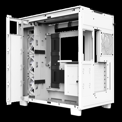 Nzxt CM-H91EW-01 NZXT H9 Elite. Factor de forma: Midi Tower, Tipo: PC, Color del producto: Blanco. Diámetro de ventiladores secundarios soportados: 120 mm, Diámetro de ventiladores traseros soportados: 120 mm, Diámetros de ventiladores superiores soportados: 120,140 mm. Ancho: 290 mm, Profundidad: 466 mm, Altura: 495 mm