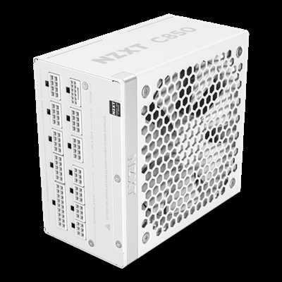 Nzxt PA-8G2BW-EU NZXT C850 Gold. Potencia total: 850 W, Voltaje de entrada AC: 100 - 240 V, Frecuencia de entrada AC: 50/60 Hz. Alimentador de energía para tarjeta madre: 24-pin ATX, Longitud del cable de alimentación de la placa base: 60 cm, Longitud del cable de alimentación SATA: 150,500 mm. Utilizar con: PC, Factor de forma de fuente de alimentación (PSU): ATX, Certificación 80 PLUS: 80 PLUS Gold. Color del producto: Blanco, Tipo de enfriamiento: Activo, Diámetro de ventilador: 13,5 cm. Ancho: 150 mm, Profundidad: 160 mm, Altura: 86 mm