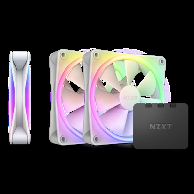 Nzxt RF-D12TF-W1 NZXT F120 RGB DUO Triple Pack. Tipo: Ventilador, Diámetro de ventilador: 12 cm, Velocidad de rotación (mín.): 500 RPM, Velocidad de rotación (máx.): 1800 RPM, Presión máxima de aire: 2,42 mmH2O. Voltaje: 12 V. Color del producto: Blanco