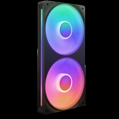 Nzxt RF-U24HF-B1 NZXT RF-U24HF-B1. Tipo: Ventilador, Velocidad de rotación (mín.): 500 RPM, Velocidad de rotación (máx.): 2400 RPM, Máximo flujo de aire: 75,12 cfm, Presión máxima de aire: 3,3 mmH2O, Tipo de soporte: Rodamiento dinámico fluido (FDB). Ancho: 120 mm, Profundidad: 26 mm, Altura: 240 mm. Color del producto: Negro