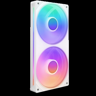 Nzxt RF-U24HF-W1 NZXT RF-U24HF-W1. Tipo: Ventilador, Velocidad de rotación (mín.): 500 RPM, Velocidad de rotación (máx.): 2400 RPM, Máximo flujo de aire: 75,12 cfm, Presión máxima de aire: 3,3 mmH2O, Tipo de soporte: Rodamiento dinámico fluido (FDB). Ancho: 120 mm, Profundidad: 26 mm, Altura: 240 mm. Color del producto: Blanco