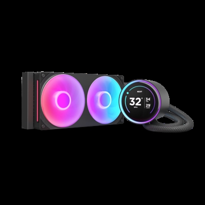 Nzxt RL-KR24E-B2 NZXT Kraken Elite 240 RGB. Tipo: Sistema de refrigeración líquida todo en uno, Diámetro de ventilador: 12 cm, Máximo flujo de aire: 75,12 cfm, Presión máxima de aire: 3,3 mmH2O. Color del producto: Negro