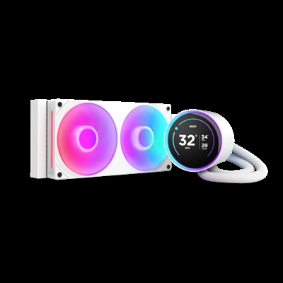 Nzxt RL-KR24E-W2 NZXT Kraken Elite 240 RGB. Tipo: Sistema de refrigeración líquida todo en uno, Diámetro de ventilador: 12 cm, Máximo flujo de aire: 75,12 cfm, Presión máxima de aire: 3,3 mmH2O. Color del producto: Blanco